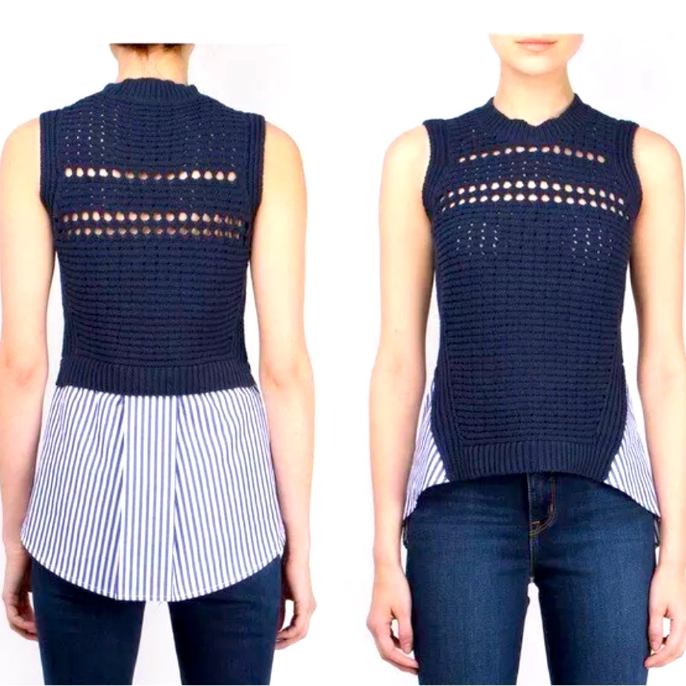 Veronica Beard Par Combo Sweater XS